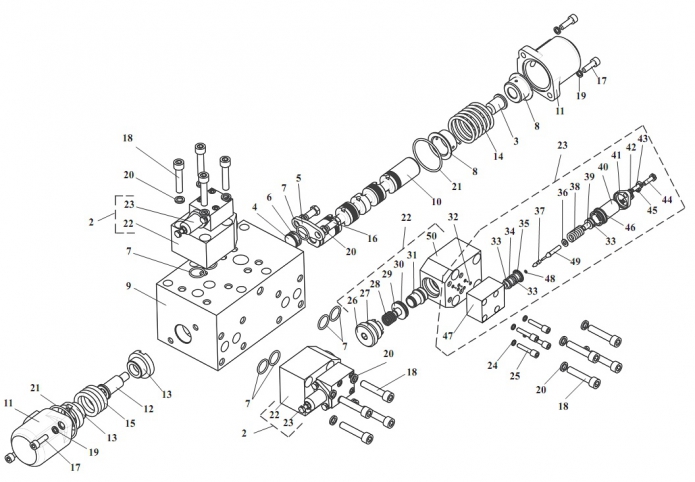 Секция рабочая 3-х позиционная 342В, В4, В4-01, С4, С4-01, Р(1)