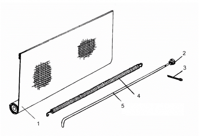 Шторка радиатора 342(1)