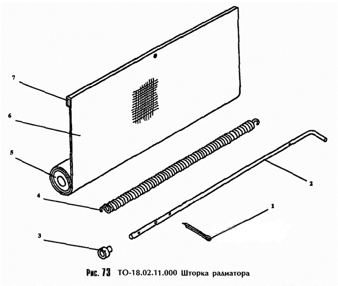 Шторка радиатора 342c(1)