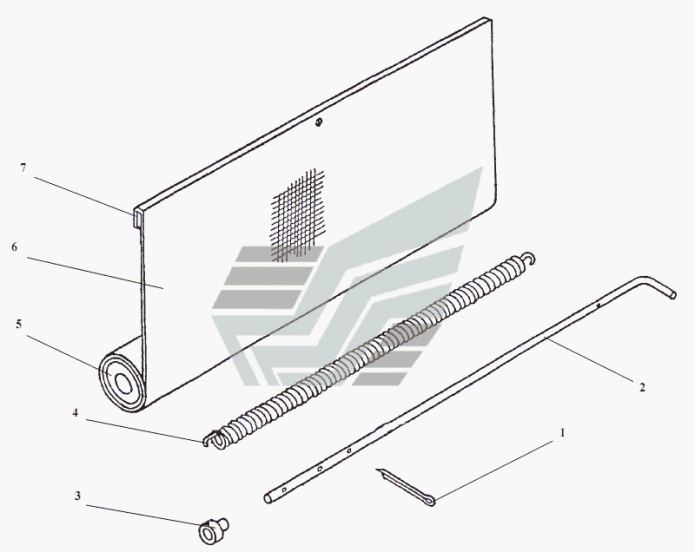 Шторка радиатора 351(1)
