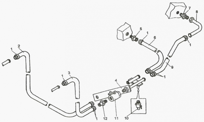 Система обогрева кабины 327(1)
