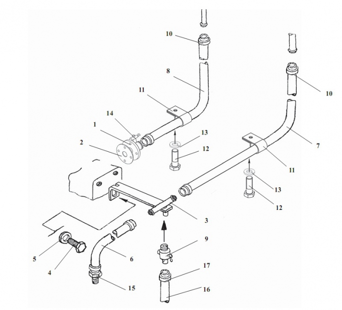 Система обогрева кабины 333В,333В-01,333В4,332С-01,332С4-01(1)