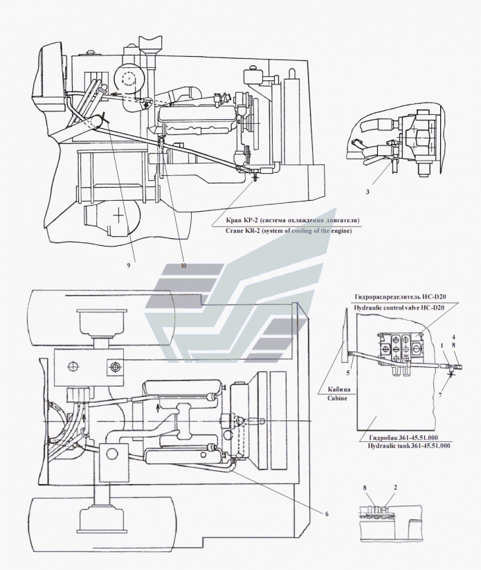 Система обогрева кабины 361(1)