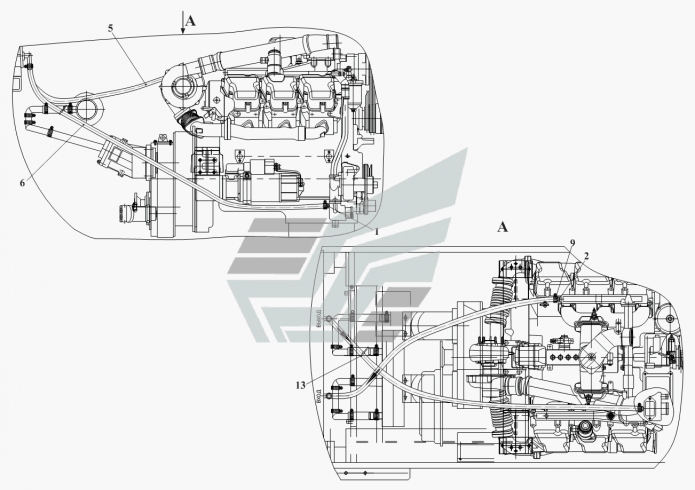 Система обогрева кабины 371a(1)