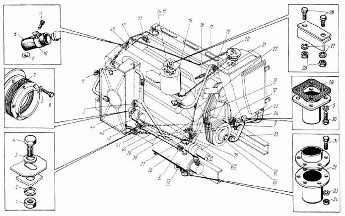 Система предпускового подогрева, охлаждения и смазки двигателя 9531 (ДЭ-226) (2)