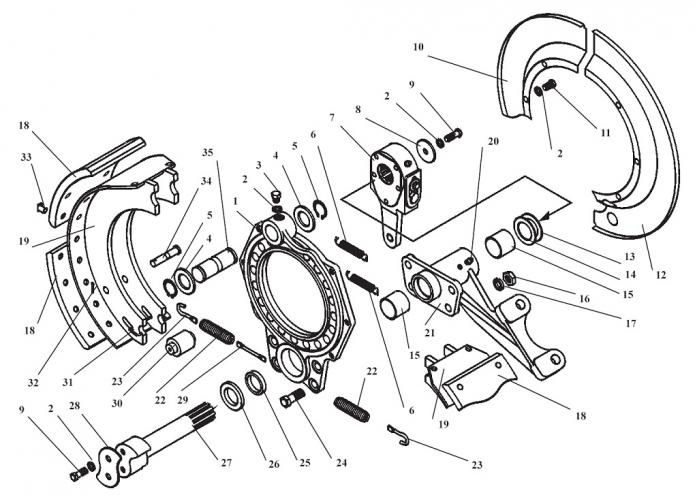Тормоз левый 333А(1)