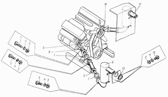 Трубы выхлопные 9531 (ДЭ-226)