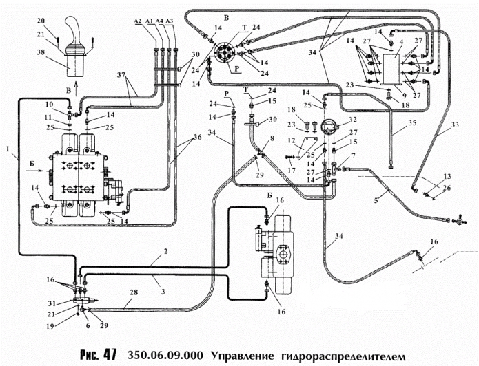 Управление гидрораспределителем 352 (ТО-18Б)
