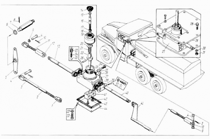 Управление ходоуменьшителем и раздаточной коробкой 9531 (ДЭ-226)