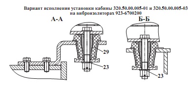 Установка кабины 320(3)