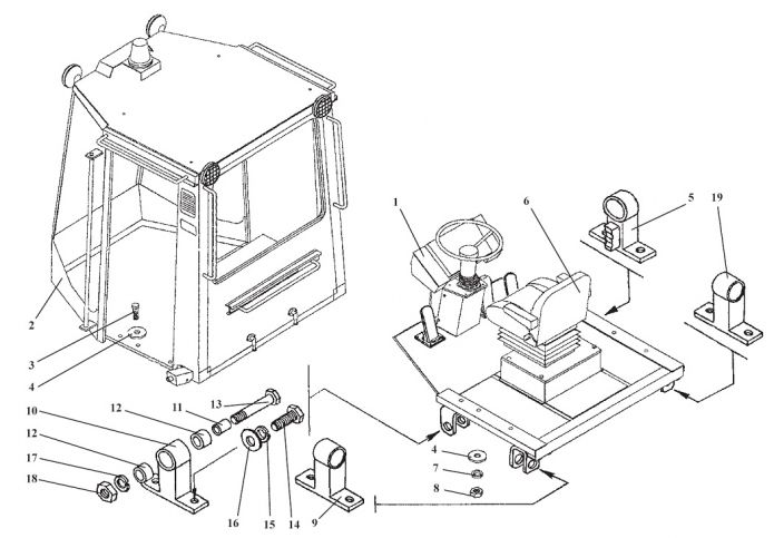 Установка кабины 333А(1)