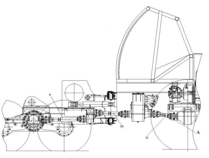 Установка карданных валов 2551(1)
