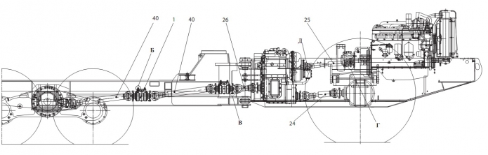 Установка карданных валов 2661-01(1)