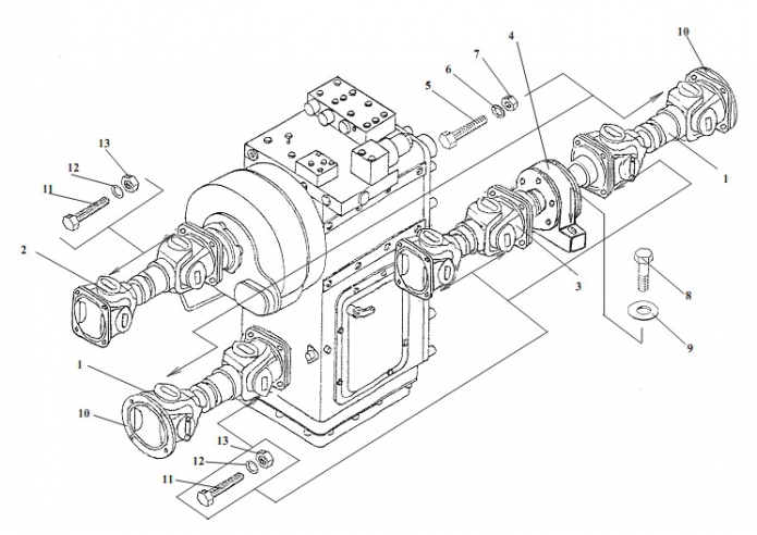 Установка карданных валов 325(1)