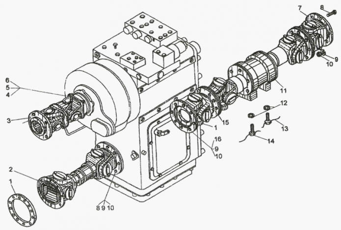 Установка карданных валов 327(1)