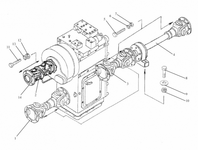Установка карданных валов 333А(1)