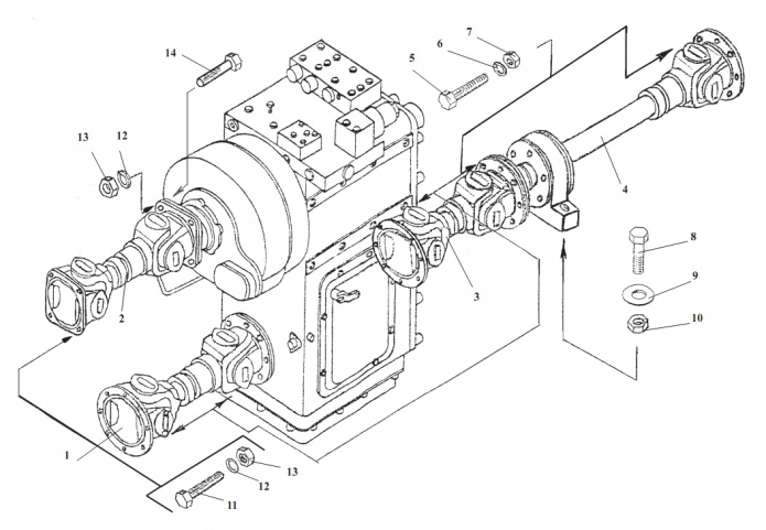 Установка карданных валов 333В,333В-01,333В4,332С-01,332С4-01(1)