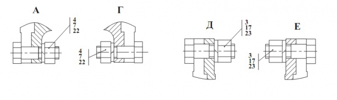 Установка карданных валов 342В, В4, В4-01, С4, С4-01, Р(2)