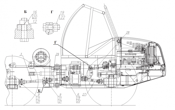 Установка карданных валов