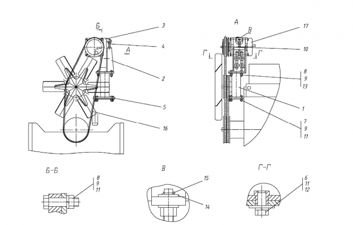 Установка компрессора