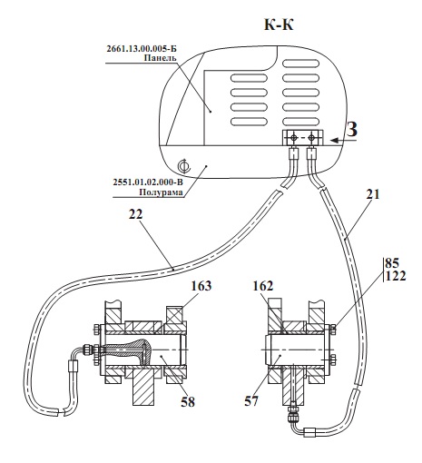 Установка мостов и колес 2551(3)