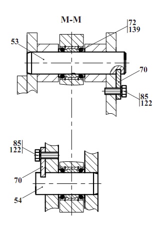 Установка мостов и колес 2551(4)