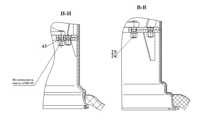 Установка мостов и колес 2661-01(5)