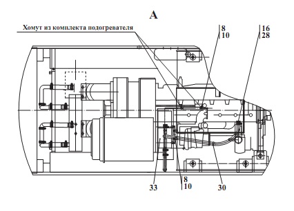 Установка подогревателя 371(2)