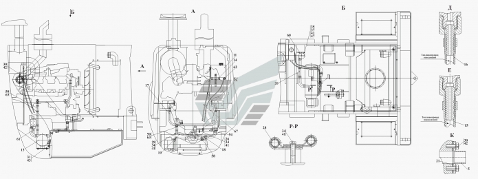 Установка предпускового подогревателя 371a(1)