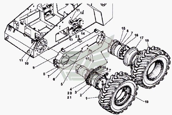 Установка привода хода 208b