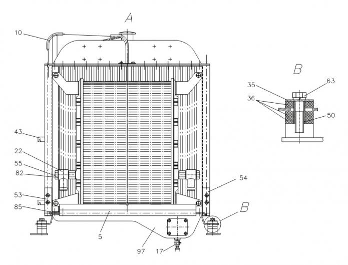 Установка радиаторов 342В, В4, В4-01, С4, С4-01, Р(5)
