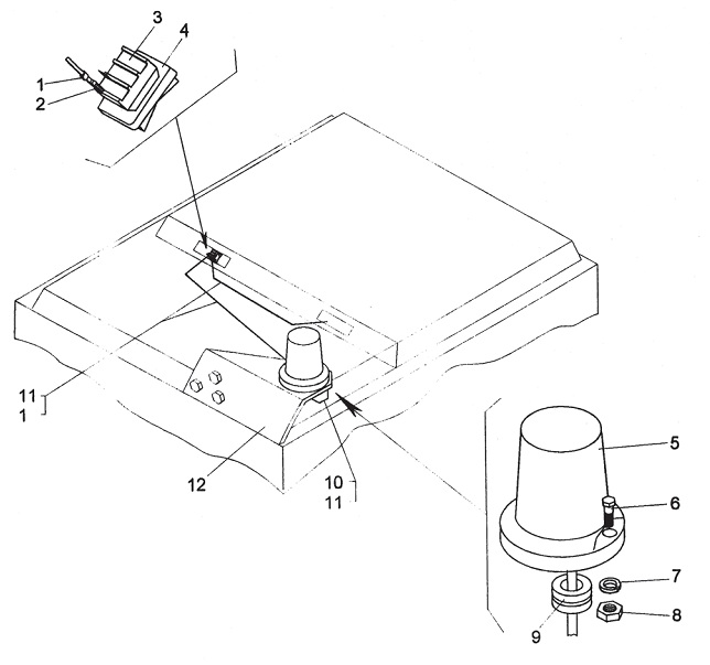 Установка сигнального фонаря 8047А(1)