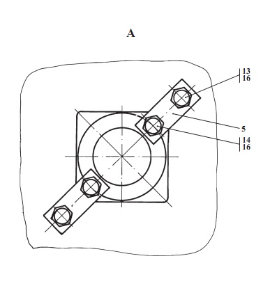 Установка тормозного крана с ручным управлением 527(2)