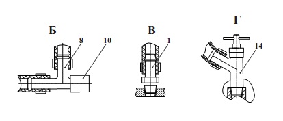 Установка трубопроводов отопителя 320(2)