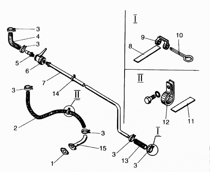 Установка трубопроводов отопителя 333(1)