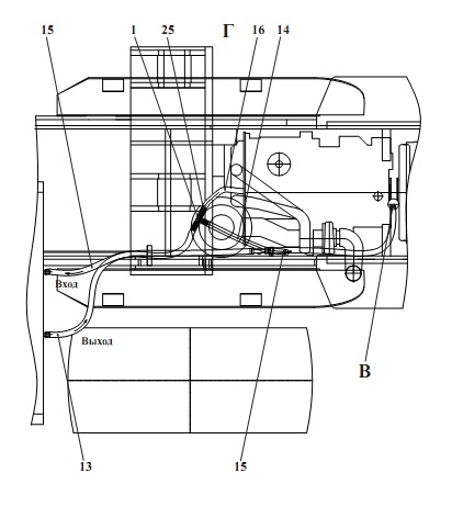 Установка трубопроводов отопителя 527(2)