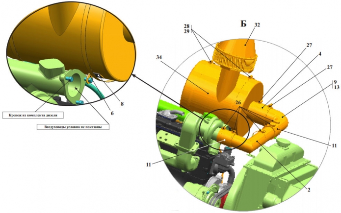 Установка воздухоочистителя