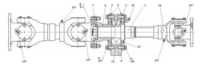Вал карданный 2243В(1)