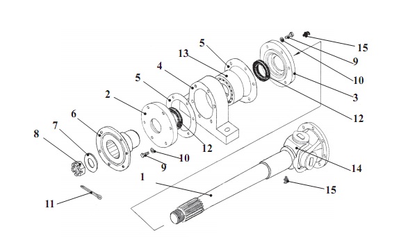 Вал карданный 342В, В4, В4-01, С4, С4-01, Р(2)