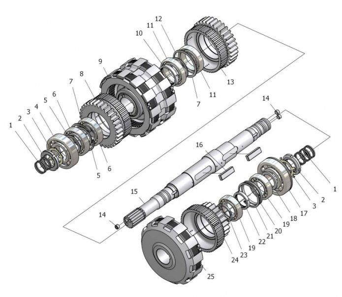 Вал турбинный 2661-01(1)