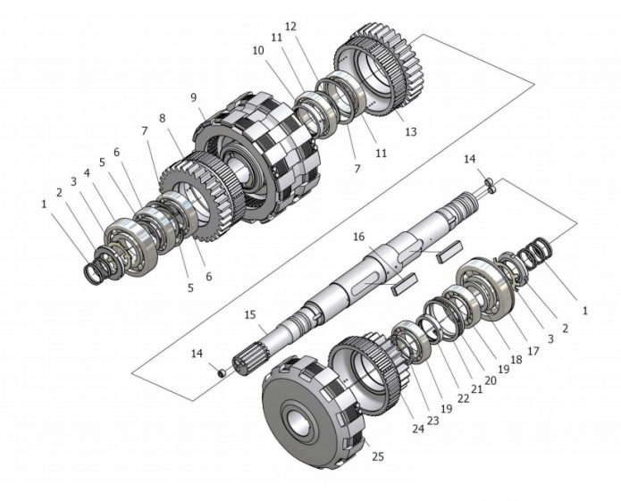 Вал турбинный 332В, В4,С4-02(1)