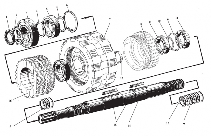 Вал турбинный 333В,333В-01,333В4,332С-01,332С4-01(1)