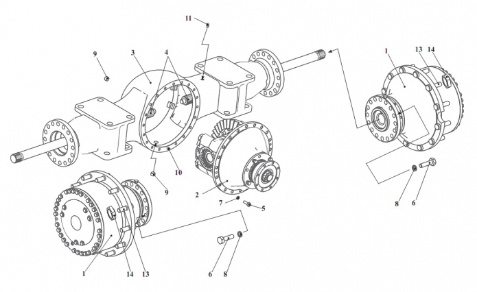 Ведущий мост 342В, В4, В4-01, С4, С4-01, Р(1)