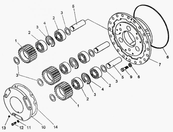 Водило с сателлитами 327(1)