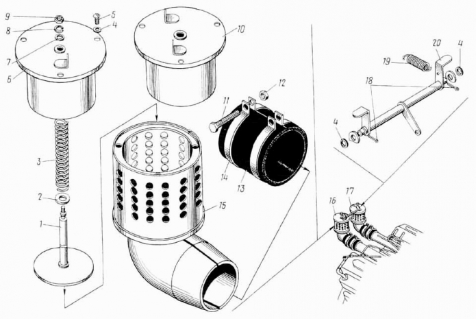 Воздухозаборники 9531 (ДЭ-226)