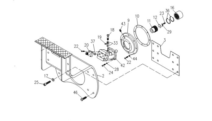 Задний валец 6622(1)
