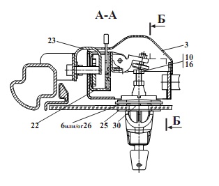 Запорное устройство двери 320(2)