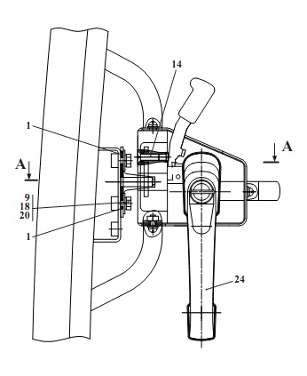 Запорное устройство двери 320(3)