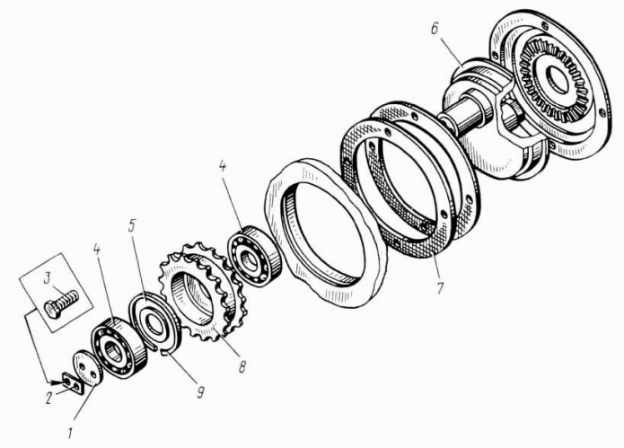Звездочка натяжная 9531 (ДЭ-226)