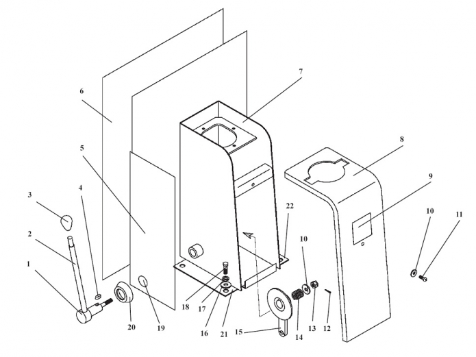 Запчасти для Амкодор 333В (ТО18Б3) в узле "Блок управления" в разрезе ...